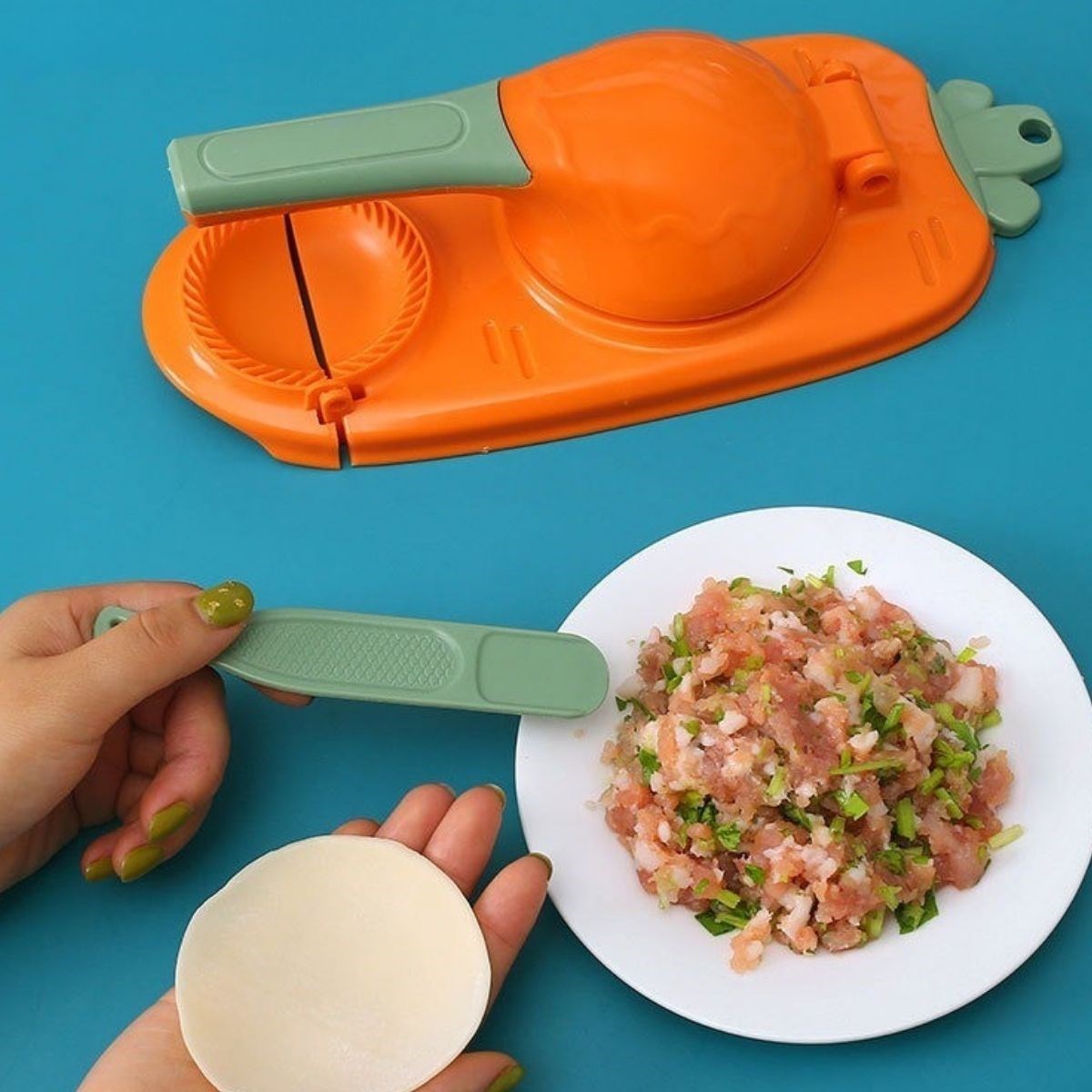 mantı kalıbı, manti kesme aparatı, Havuç Tasarımlı Şık Pratik Börek Mantı Hamuru Presleme Börek Yapma Kalıbı, hamur kalıbı