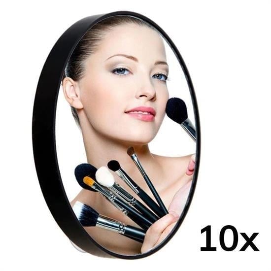 Toptan Makyaj Aynası, Cep Aynası Toptan, 10x Büyüteçli Vantuzlu Pratik Kullanışlı Makyaj Lens Traş Aynası, Makyaj Aynası 100 ADET