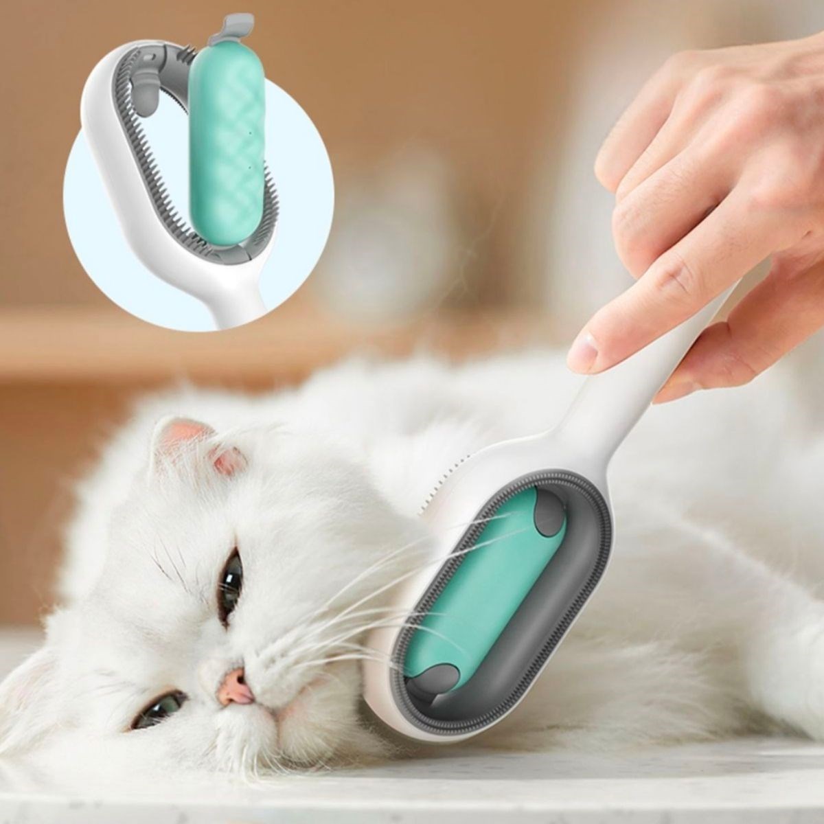 kedi köpek tarağı, köpek tüy tarağı, tüy toplama tarağı, Evcil Hayvanlar İçin Çift Taraflı Pet Fırçası Nemli Tüy Tarama Tarağı