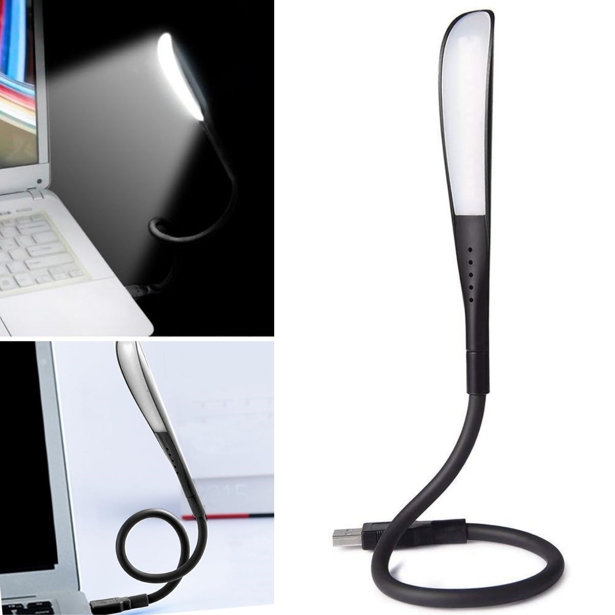 led masa lambası, kitap okuma lambası, kitap okuma ışığı, USB Girişli 14 Ledli 3 Kademeli Dokunmatik MasaKitap Okuma Lambası Ledi Siyah